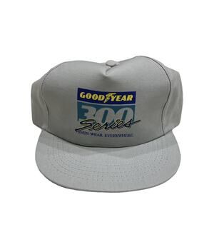 Vintage 90s Snap Back Goodyear 300 Series Hat Gray USA